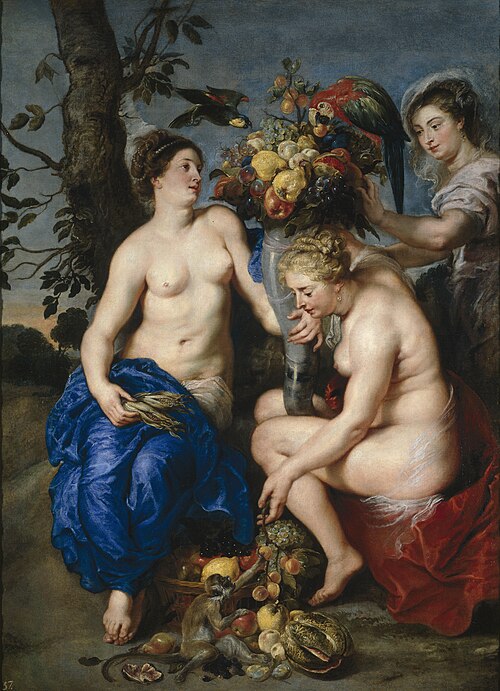 Ceres and Two Nymphs, 1615, Pierre Paul Rubens