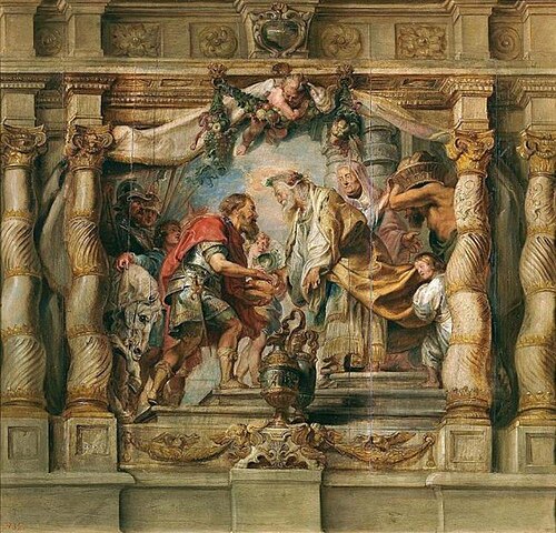 The Meeting of Abraham and Melchizedek, 1625, Pierre Paul Rubens