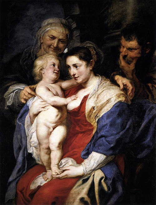 La Sainte Famille avec Sainte Anne, 1630, Pierre Paul Rubens