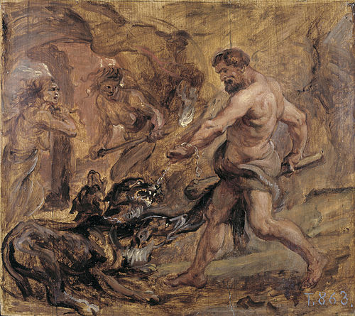 Hercule et Cerbère, 1636, Pierre Paul Rubens