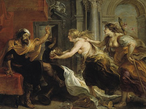 Térée confronté à la tête de son fils Itys, 1636, Pierre Paul Rubens