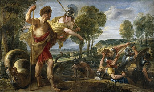 Cadmus et Minerve, 1636, Pierre Paul Rubens
