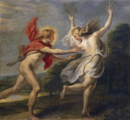 Apollon pourchassant Daphné, 1636, Pierre Paul Rubens