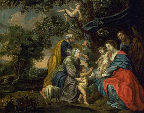 Holy Family under an Apple Tree, , Pierre Paul Rubens