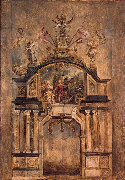 Arch of Hercules, the Right Side (Hercules Prodicius, pars anterior), 1634, Peter Paul Rubens