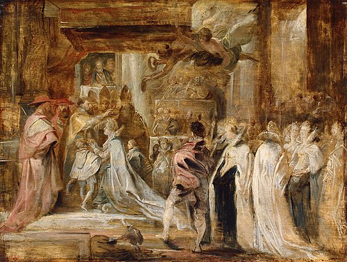 Coronation of Maria de' Medici, 1622, Peter Paul Rubens