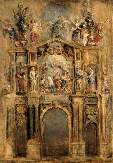 Arch of Ferdinand, the Reverse Side (Arcus Ferdinandi, pars posterior), 1634, Peter Paul Rubens