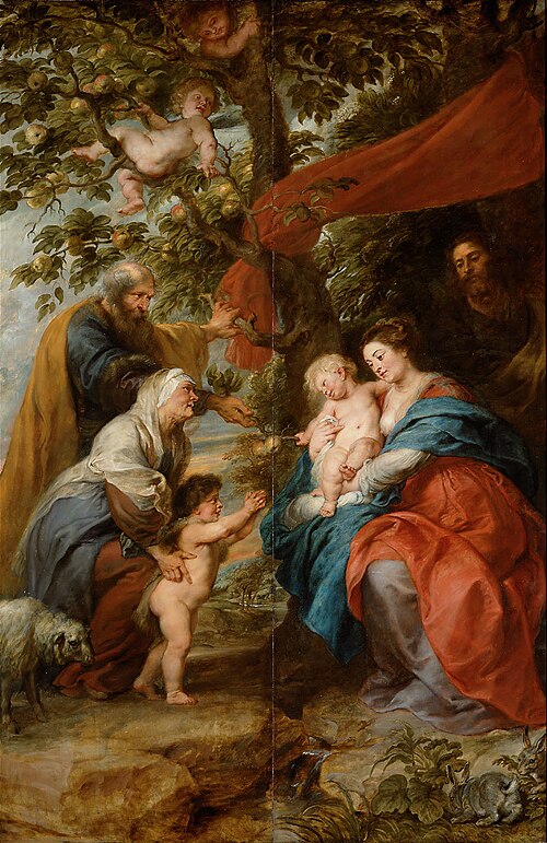 The Holy Family under the Apple Tree, 1630, Peter Paul Rubens