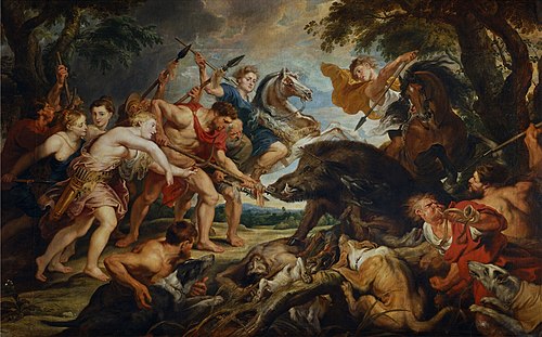 The hunt of Meleagros and Atalante, 1618, Peter Paul Rubens