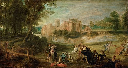 Park Landscape with Merry Company, 1633, Peter Paul Rubens