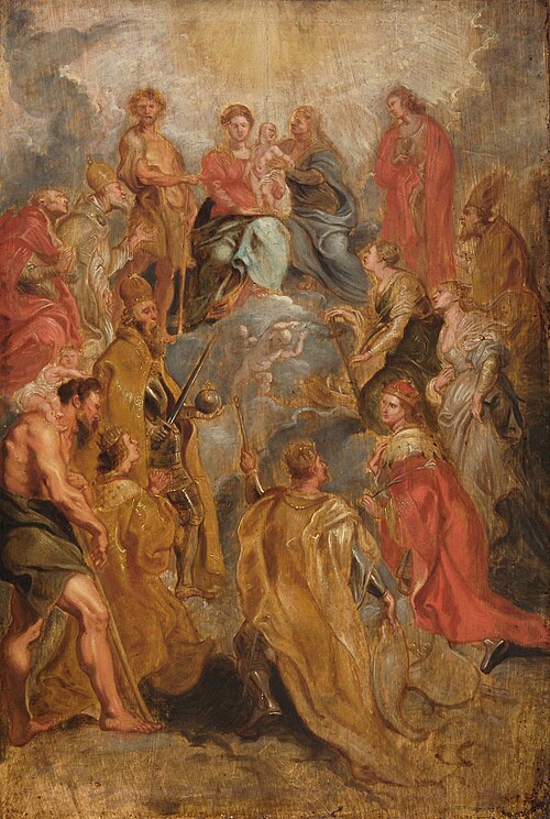 Madonna and Child with Saint Anne, 1626, Peter Paul Rubens