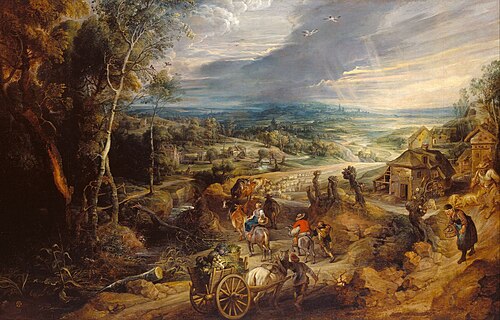 Summer: Peasants Going to Market, 1620, Pierre Paul Rubens