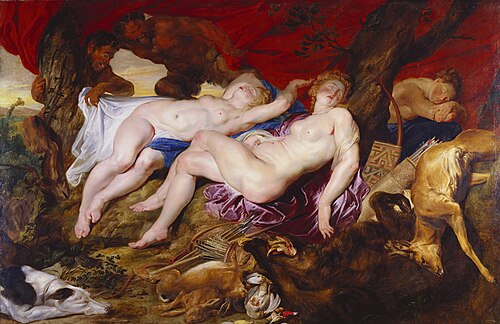 Diana and her Nymphs Spied upon by Satyrs, 1616, Peter Paul Rubens