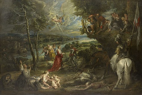 Landscape with St George and the Dragon, 1632, Peter Paul Rubens