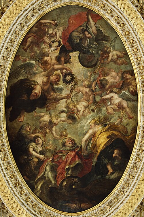 The Apotheosis of James I, 1633, Pierre Paul Rubens
