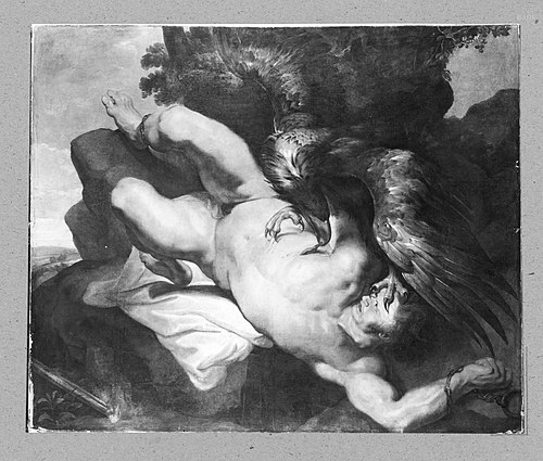 Prometheus bound, with Eagle, 1602, Pierre Paul Rubens