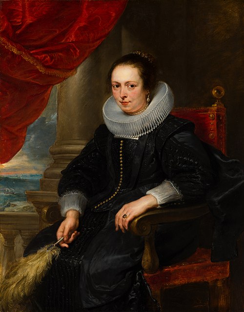 Portrait of a Woman, possibly Clara Fourment, 1630, Peter Paul Rubens