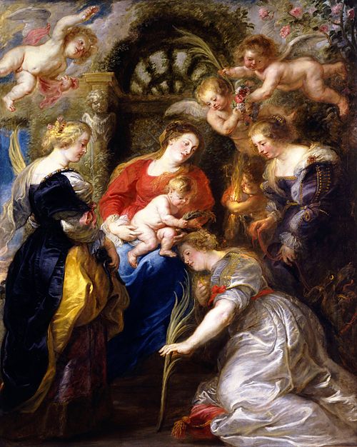 Crowning of Saint Catherine, 1631, Pierre Paul Rubens