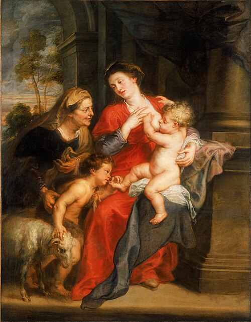 The Virgin and Child with Sts. Elizabeth and John the Baptist, 1632, Peter Paul Rubens
