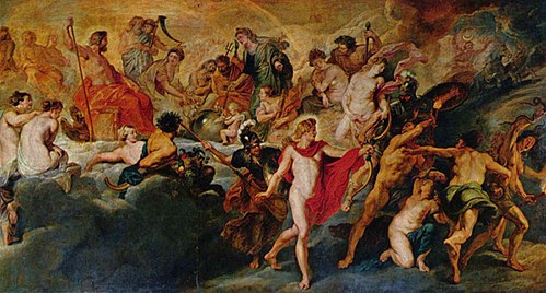 The gathering of the gods on Olympus chasing the Vices, 1622-1625, 1623, Peter Paul Rubens