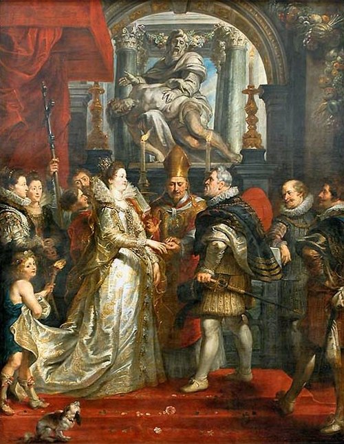 Mariage par procuration de Marie de Médicis et de Henri IV à Florence le 5 octobre 1600, 1623, Pierre Paul Rubens