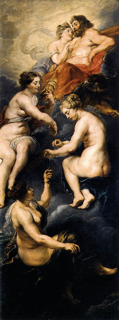 The Destiny of Marie de' Medici, 1623, Peter Paul Rubens