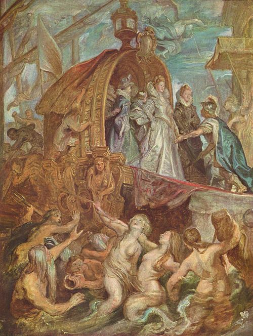 The Landing in Marseilles (Sketch for the Medici Cycle), 1622, Pierre Paul Rubens