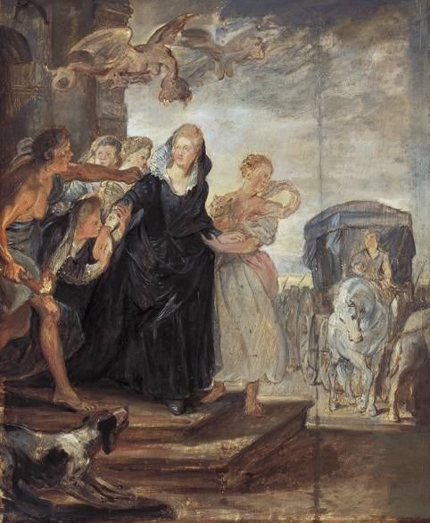 The departure of the queen from Paris, 1622, Pierre Paul Rubens