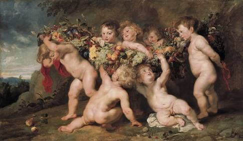 La Guirlande de fruits, 1616, Pierre Paul Rubens