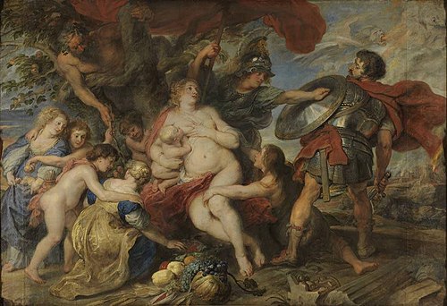 Minerva protects Fertility from Mars, 1631, Peter Paul Rubens
