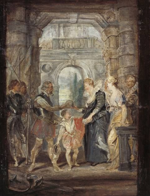 Henry IV awards the Regency to Maria de Medici, 1622, Peter Paul Rubens