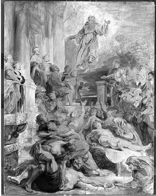 Miracles of St. Francis of Paola (Sketch), 1628, Peter Paul Rubens