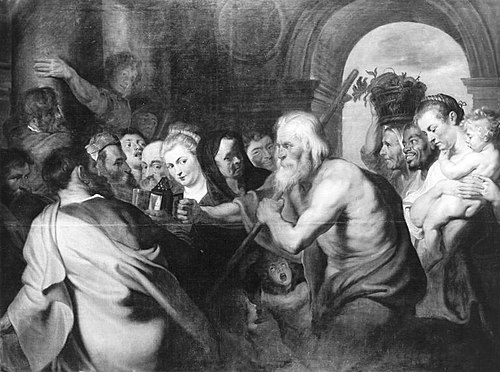 Diogenes seeking a True Man, 1608, Peter Paul Rubens