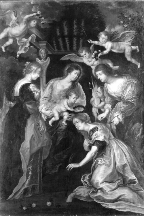 Vermählung der hl. Katharina (Kopie nach), 1608, Peter Paul Rubens