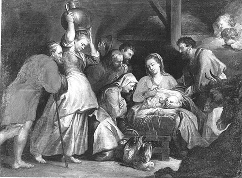 Anbetung der Hirten (nach dem Stich von Lucas Vorstermans d. Ä.), 1608, Peter Paul Rubens