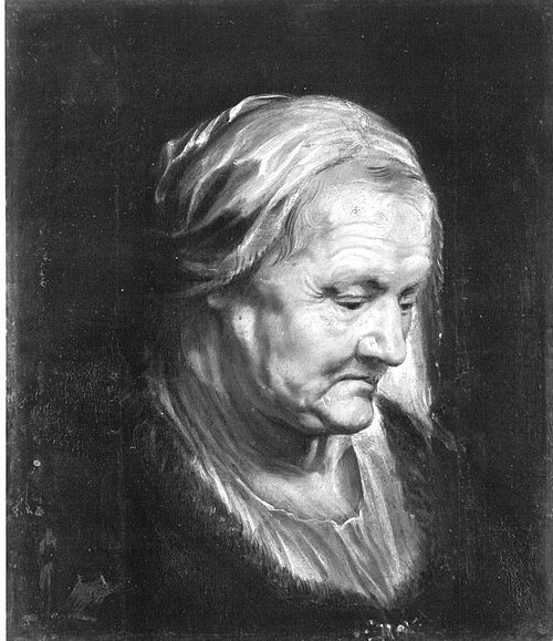 Kopfstudie einer alten Frau (Kopie nach), 1608, Peter Paul Rubens