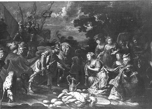 Abigail bringt David Lebensmittel (Schule), 1608, Peter Paul Rubens