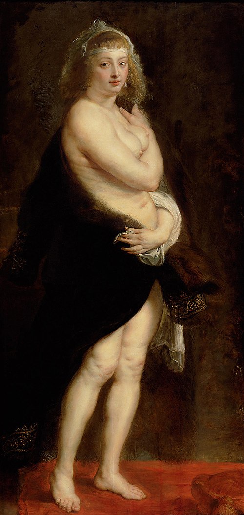 Helena Fourment in a Fur Robe, 1638, Peter Paul Rubens