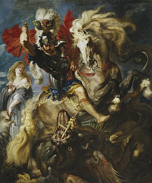 Saint Georges et le Dragon, 1606, Pierre Paul Rubens