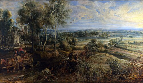 A View of Het Steen in the Early Morning, 1636, Peter Paul Rubens