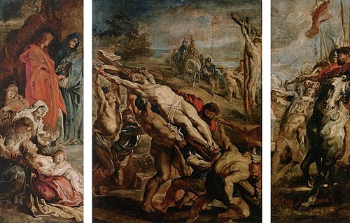 The Raising of the Cross, 1610, Peter Paul Rubens