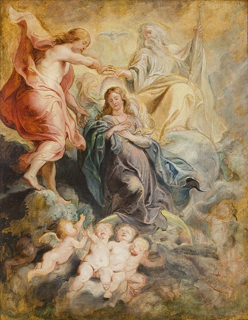 Coronation of the Virgin, 1625, Peter Paul Rubens