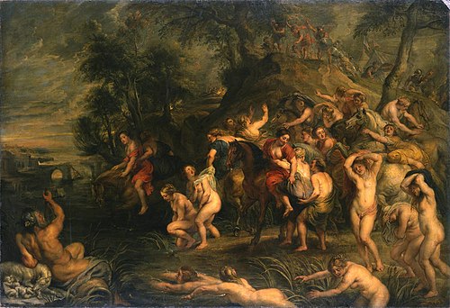 The Flight of Cloelia, 1650, Pierre Paul Rubens