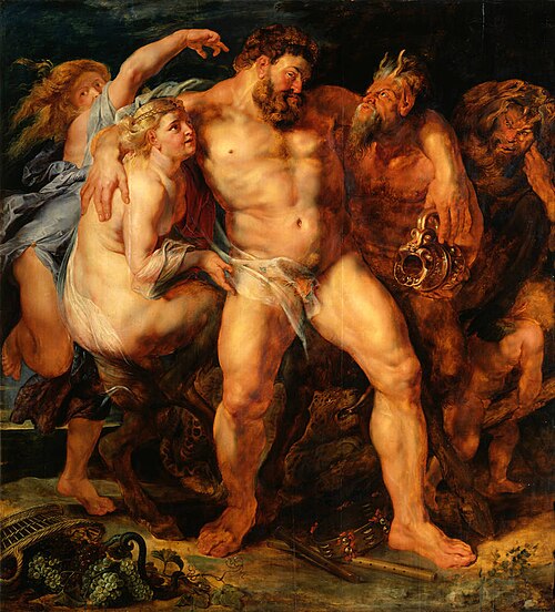 Drunken Hercules, 1613, Pierre Paul Rubens