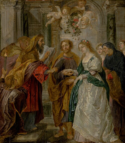 The Betrothal of the Virgin Mary, 1620, Peter Paul Rubens