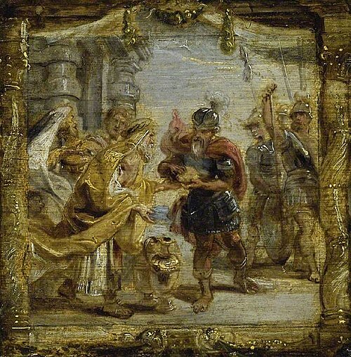 The meeting of Abraham and Melchisedek, 1650, Peter Paul Rubens
