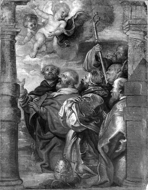 The Adoration of the Blessed Sacrament by the Ecclesiastical Hierarchy, 1712, Peter Paul Rubens