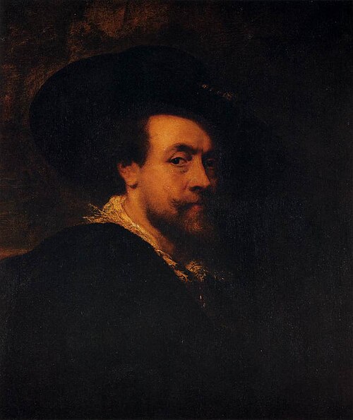 Self-portrait with hat, 1624, Pierre Paul Rubens