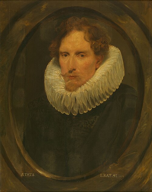 Man in Oval Frame, 1619, Peter Paul Rubens