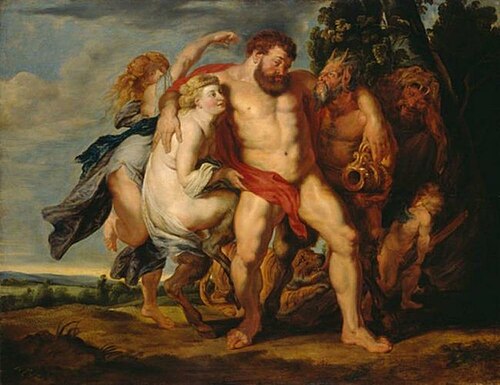 The drunken Hercules, 1620, Peter Paul Rubens